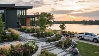 Landscaping service in Bellevue, NE by a professional local landscaping company