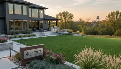Landscape design and lawn care services in Bellevue, NE for homes and businesses