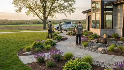 Landscape design and lawn care services in Bellevue, NE for residential and commercial properties