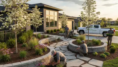 Landscaping services in Bellevue, NE for residential and commercial outdoor spaces